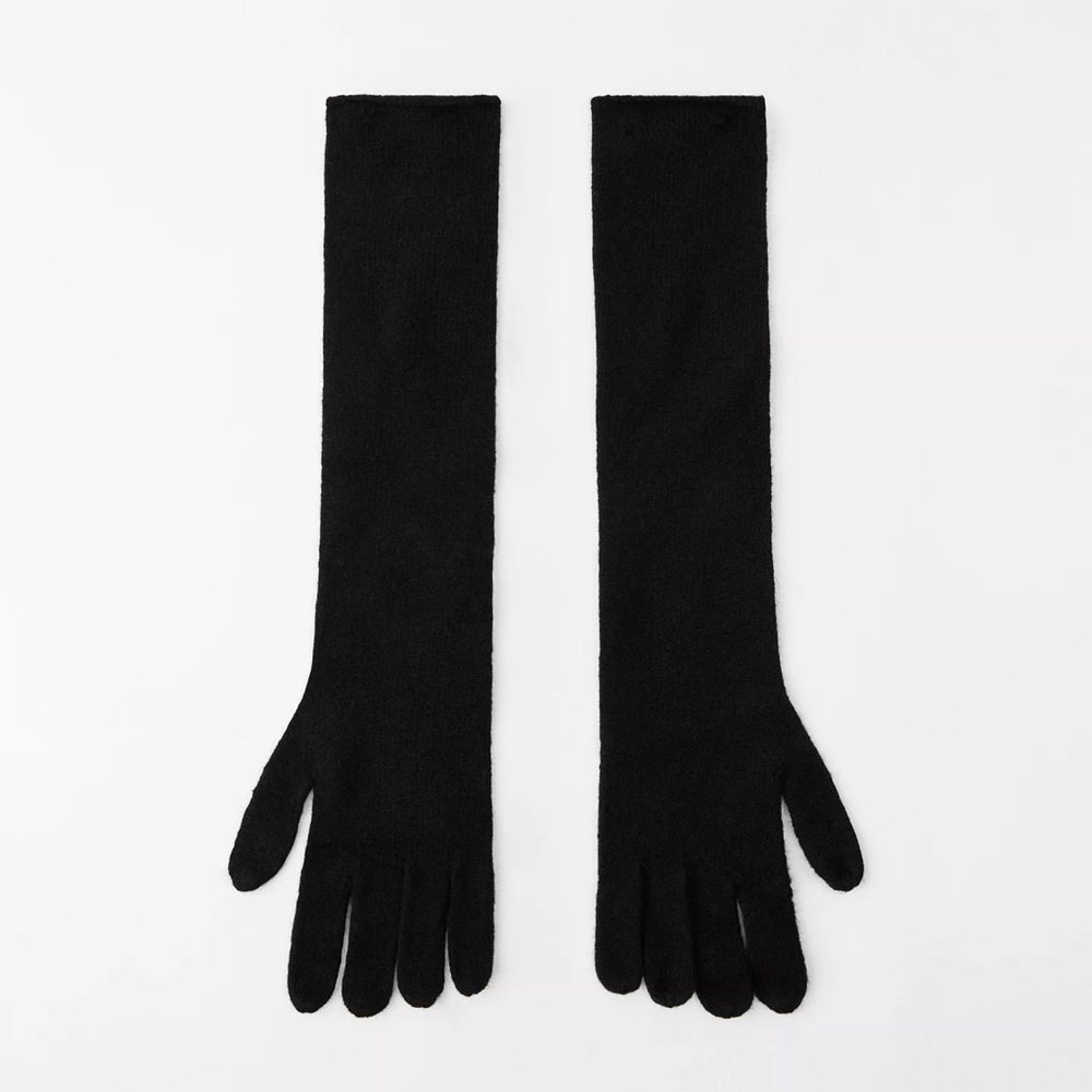 LONG FINE KNIT GLOVES